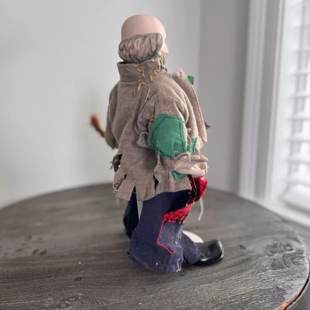 Vintage Sad Hobo Clown Porcelain Figurine 13